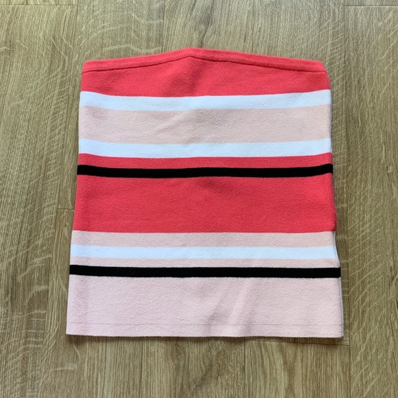 Express Pink Striped Tube Top NWT - Picture 2 of 4